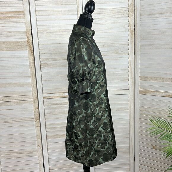 SEN Puff Sleeve Camo Mini Dress Medium - Picture 7 of 14